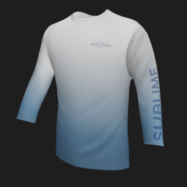 Performance Long Sleeve Shirt - Faded - White/Columbia Thumbnail